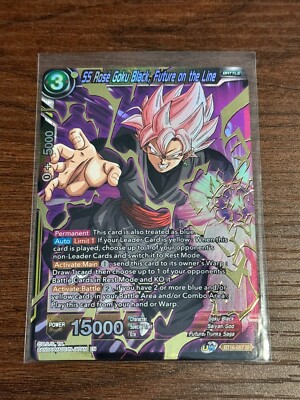 dragon ball super card game goku black BGS 10 BLACK LABEL HGD10-SEC2 SS Rose Goku Black Vintage SEC (2016) main image 1