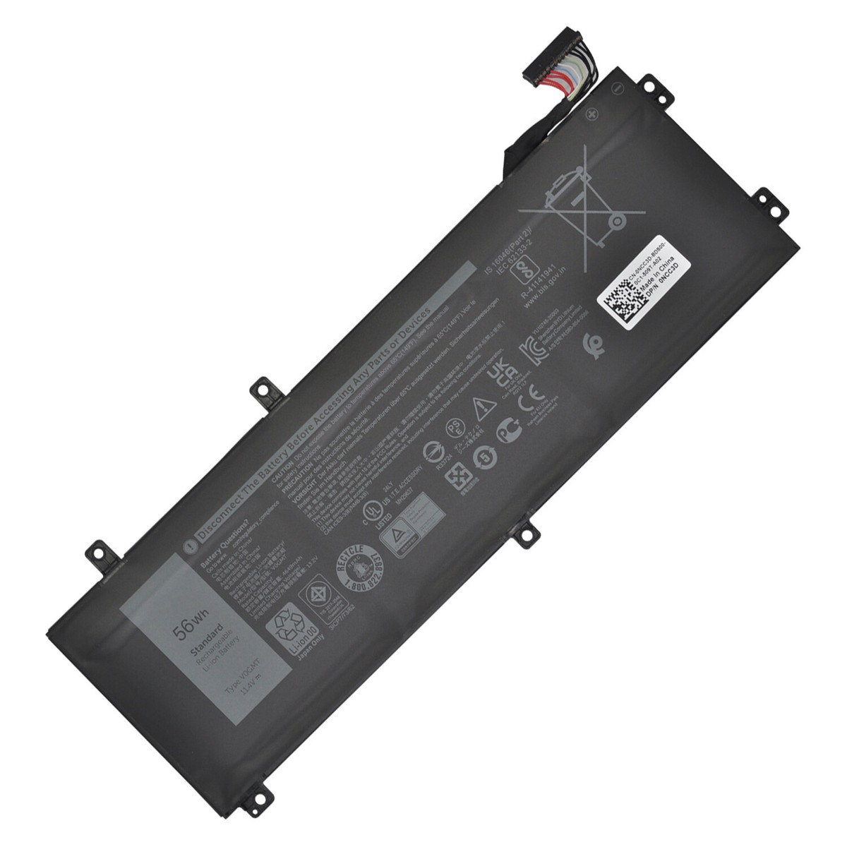 56Wh V0GMT Battery for Dell G7 17 7700 4K1VM W62W6 XYCW0 9TM7D