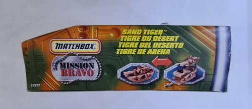 MATCHBOX 1998 MISSION BRAVO SAND TIGER NEW UNOPENED NOS - Picture 6 of 6