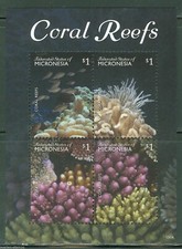 MICRONESIA 2015 - CORAL REEFS SHEETLET - MNH