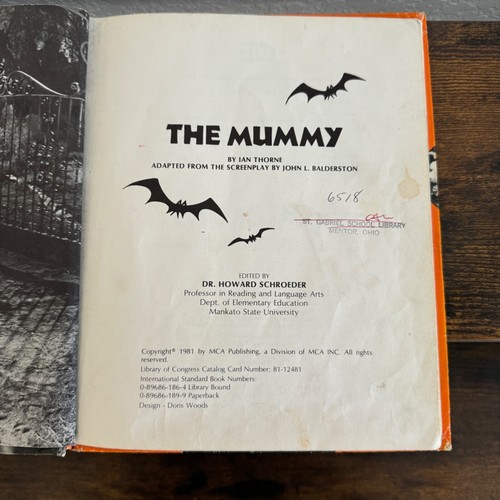 The Mummy Crestwood House Monsters Series Ian Thorne Ex-Library Hardcover RARE - Picture 14 of 16