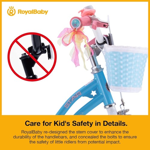 Kids 20-Inch Stargirl Bicycle - Pre-Assembled Balance Bike for Active Kids - Picture 9 of 11