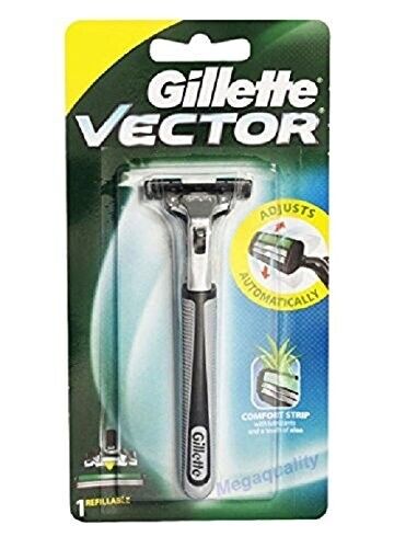 Gillette Vector Plus Manual Shaving Razor 1 Pc