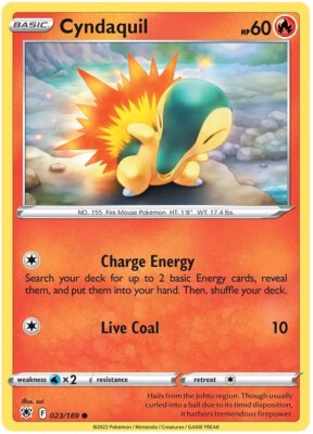 Cyndaquil Pokemon TCG Card 023/189 | eBay