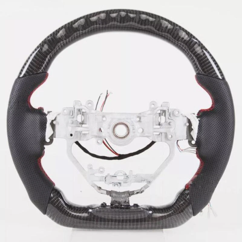 LED Carbon Fiber Steering Wheel w/ Vibration For 2013-2020 LEXUS IS250 IS350 - Image 2 of 4