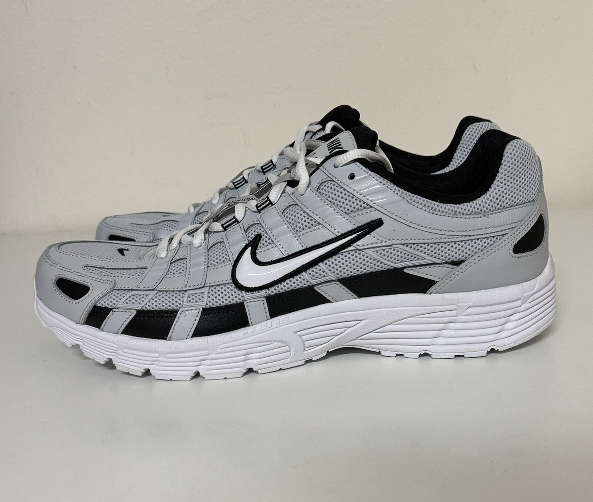 ★ ナイキ P-6000 ★ White ★ CD6404-006 Nike P-6000 Mens Sz 15 Pure Platinum Black White CD6404-006