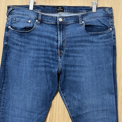 Paul Smith PS Jeans W36 L30 Herren Tapered Fit Blau Denim 5 Pocket