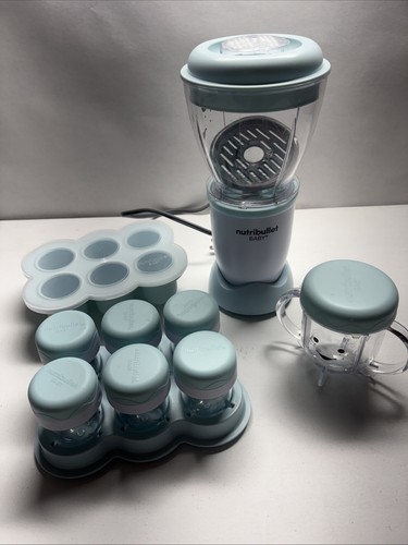 Nutribullet Baby Food Prep System NBY-50100 32 oz Frullatore, Blu/Bianco - Foto 1 di 6