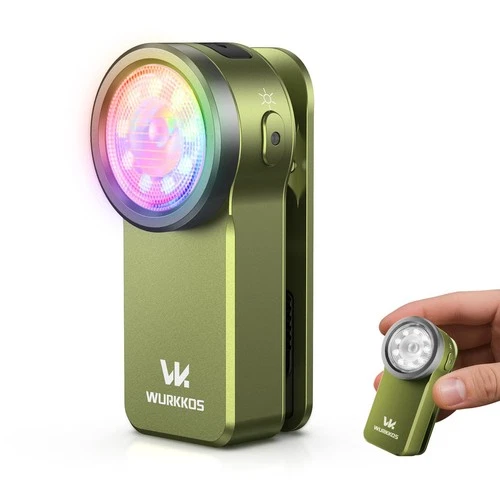 Wurkkos HD03 Rechargeable Flashlights EDC Clip-on Light Bright 680 Lumens Poc...