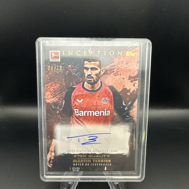 Topps Inception Bundesliga 24/25 Martin Terrier Auto 04/10  Bayer 04 Leverkusen