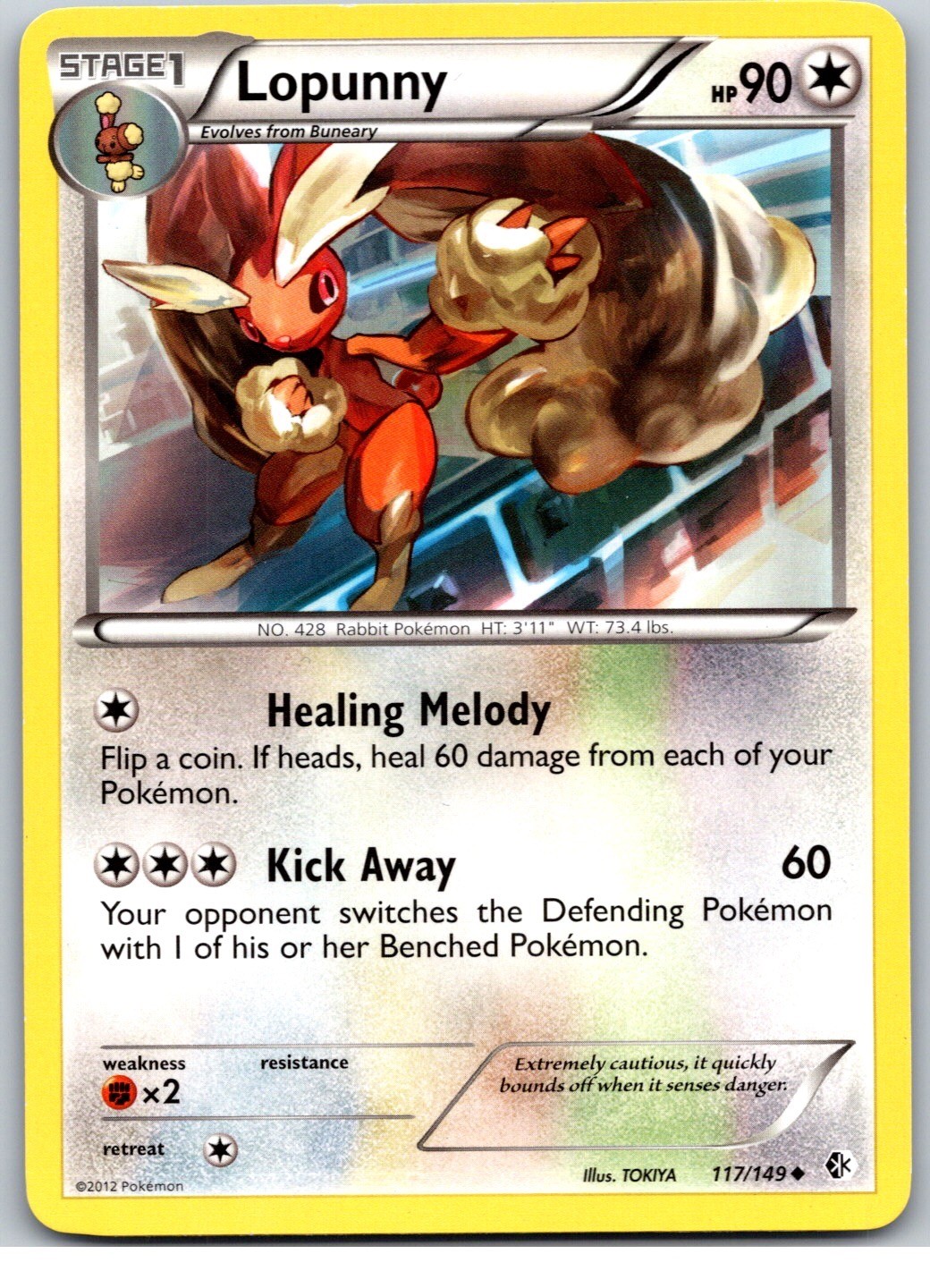 Lopunny 117/149 Boundaries Crossed Pokemon LP