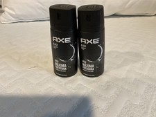 2 Pack Axe Black Deodorant Body Spray for Men, 150ml/5.07 oz.