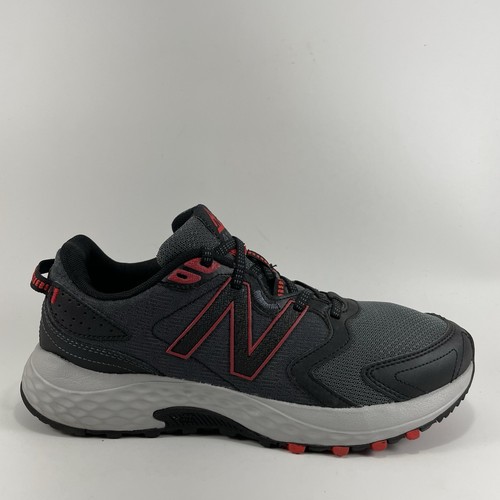 New Balance 410 V7 Trail Running Shoe Mens Size 9 D Gray Red Athletic Sneakers - Picture 1 of 9