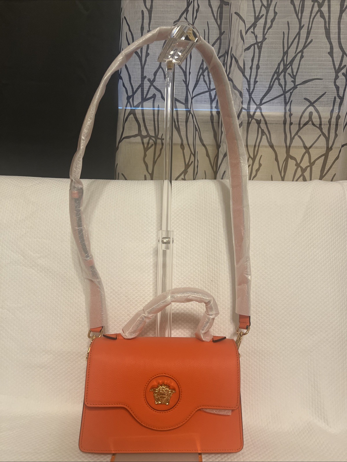 Versace Small  Patent Leather Handbag