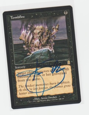 Magic the Gathering ~ Tombfire ~ M/NM ~ Odyssey ~ Signed by Artist #3