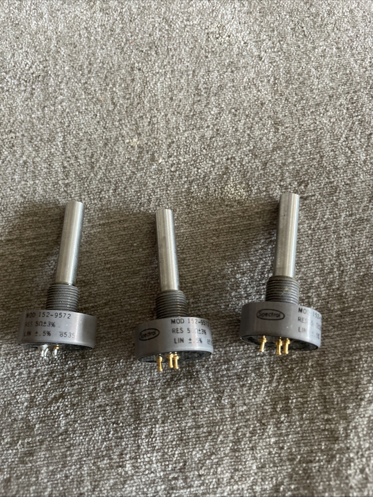 Lot Of 3 Spectrol MOD 152-9572 Potentiometers