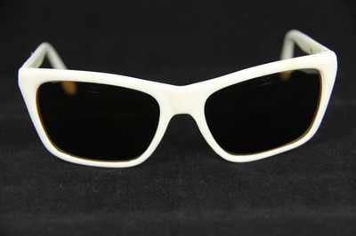 259$ New Vintage Vuarnet 006 White Sunglasses PX2000 Glass Mineral Brown lens