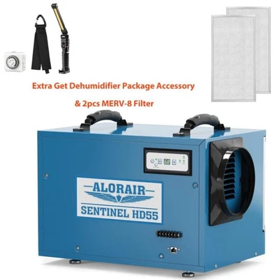 ALORAIR Sentinel HD55 113Pint Dehumidifier w/Drain Hose for Basement 5y Warranty - Image 1 of 4