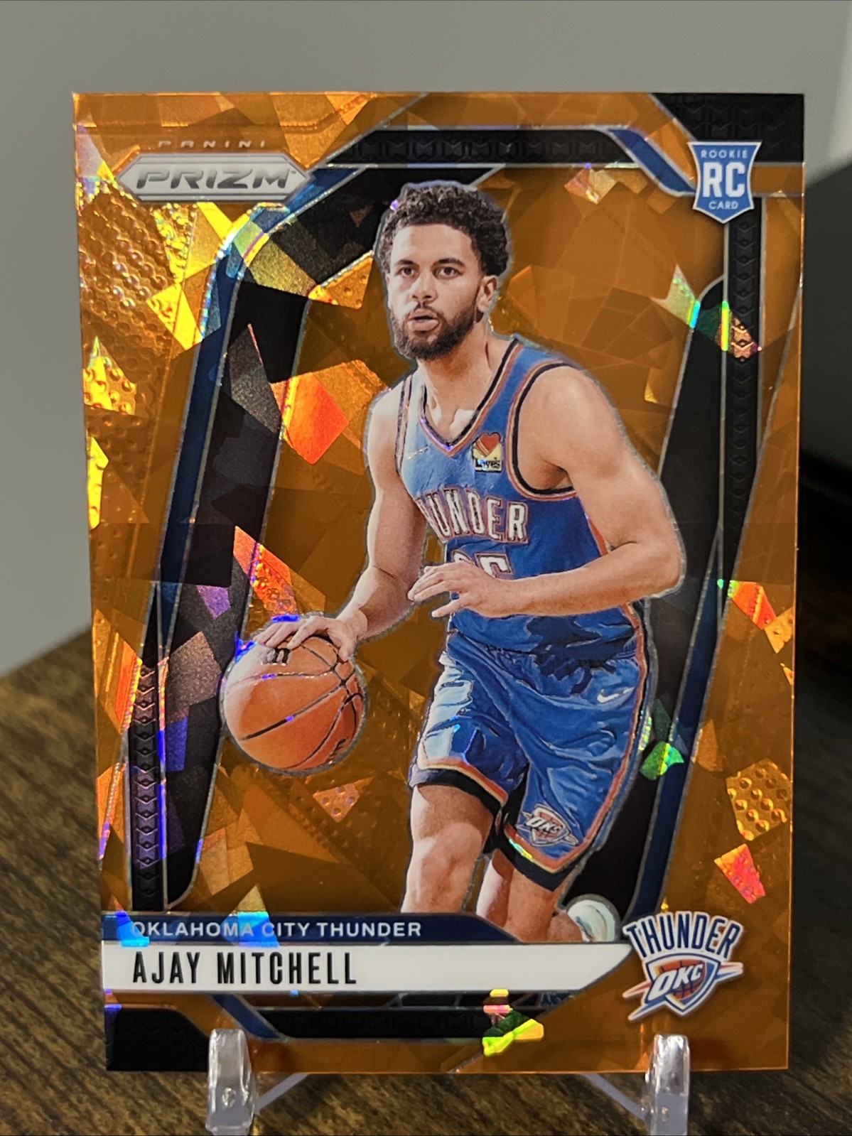 2024 Ajay Mitchell Prizm #226 Orange Ice Prizm RC Thunder