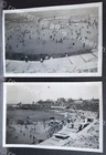 WW2 Egypt - Alexandria - two photos of Stanley Bay swimming - photo 8 by 6cm