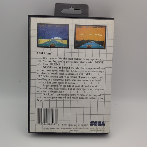 Out Run (Sega Master, 1987) molto bello completo di scatola testato funzionante - Foto 2 di 6