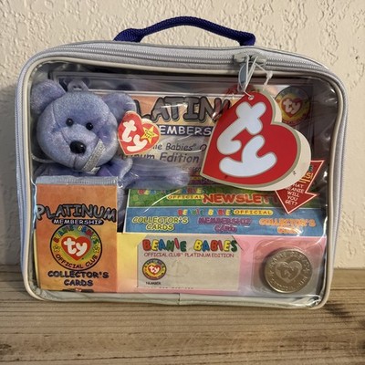 1999 ty beanie babies platinum and Beanie Babies Official Club Kit Rare  Sealed