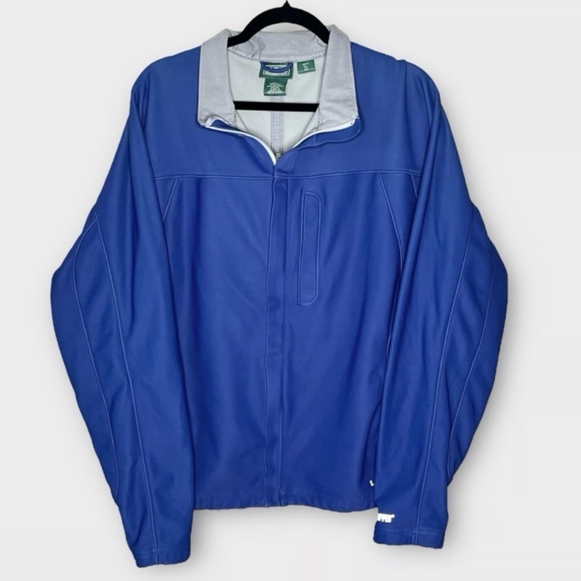 LL Bean Windproof Softshell Jacket Carbon Navy Fu… - image 1