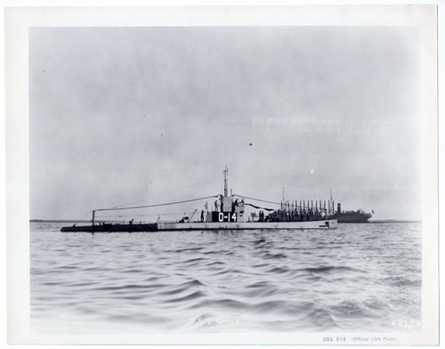 1924 Submarine O-14 SS-75 Off Mare Island Vallejo Calif. in 1960s Produced Photo