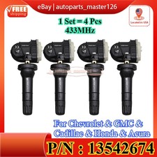 For Gm Chevrolet Equinox Ev Tpms Kit 13556202 Tire Pressure Sensors 13542674 4x