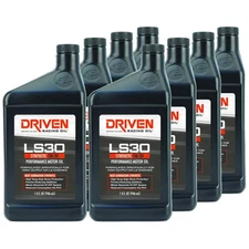 Driven Racing Oil 02906, LS30 Street Performance Oil, Synthetic 5W-30, 8 Quarts