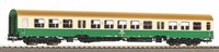 H0 HalberstäDter Mitteleinstiegswagen Beige-GrüN 2.Kl. Dr Ep.Iv Piko 28005