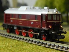 Minitrix 12801 : DIGITALE E-LOK V 140 001 "DB" IN ROT SPUR N MIT OVP DCC