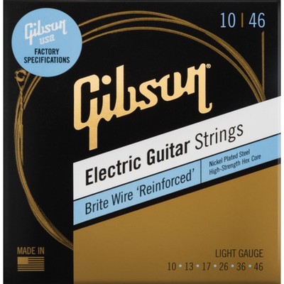 Gibson SEG-BWR10 Brite Wire Reinforced 10-46 - E-Gitarrensaiten