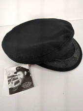 Authentic Greek Fisherman's Cap Wool Blend Black Size 7 1/2 M 60cm NWT