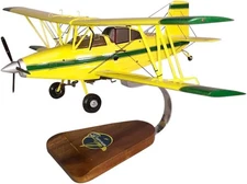 Grumman G-164 Ag Cat Turbo Crop Duster Plane Desk Display Model 1/24 SC Airplane