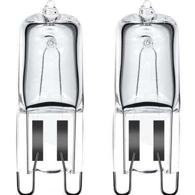 G9 Halogenlampe, Backofenlampe, 40W, 230V, dimmbar, 2er Pack, hitzebeständig