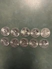 Lot of 10 1946S BU Washington Quarters