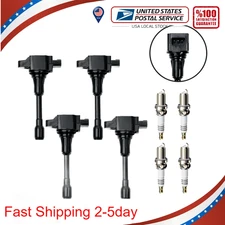 UF549 4X Ignition Coil & Iridium Spark Plug For Nissan Sentra&Infiniti QX60 2.5L