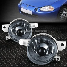 FOR 93-95 HONDA CIVIC DEL SOL SMOKED LENS FRONT BUMPER DRIVING FOG LIGHT LAMPS