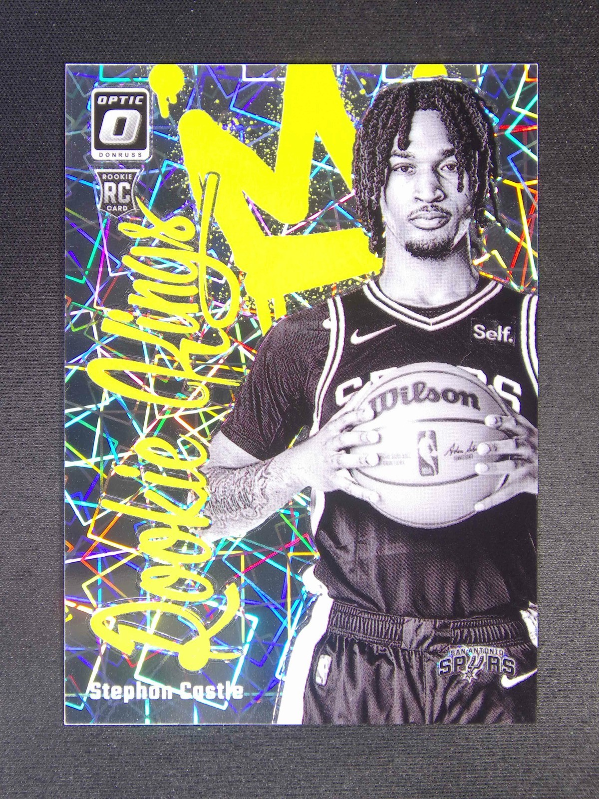 2024-25 Panini Donruss Optic Stephon Castle #16 RC Rookie Kings Lazer