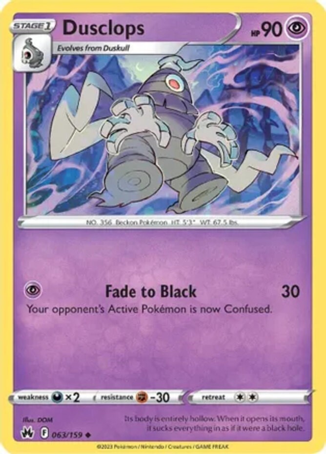 Dusclops - 063/159 - Uncommon - Near Mint