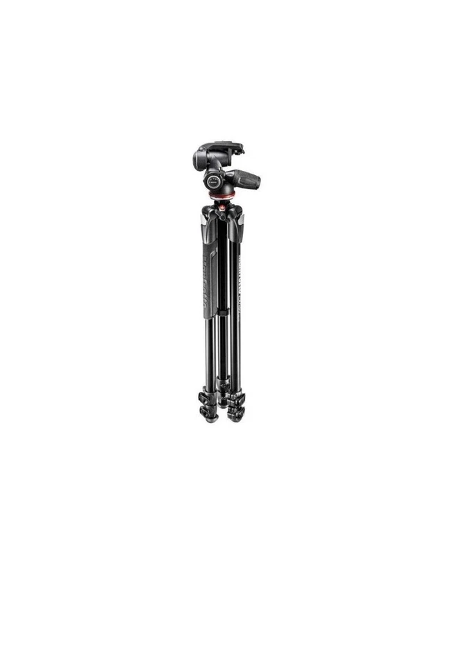Manfrotto 290 Xtra 3-Section Aluminum Tripod with 804 3-Way Pan and Tilt Head - Image 2 of 4