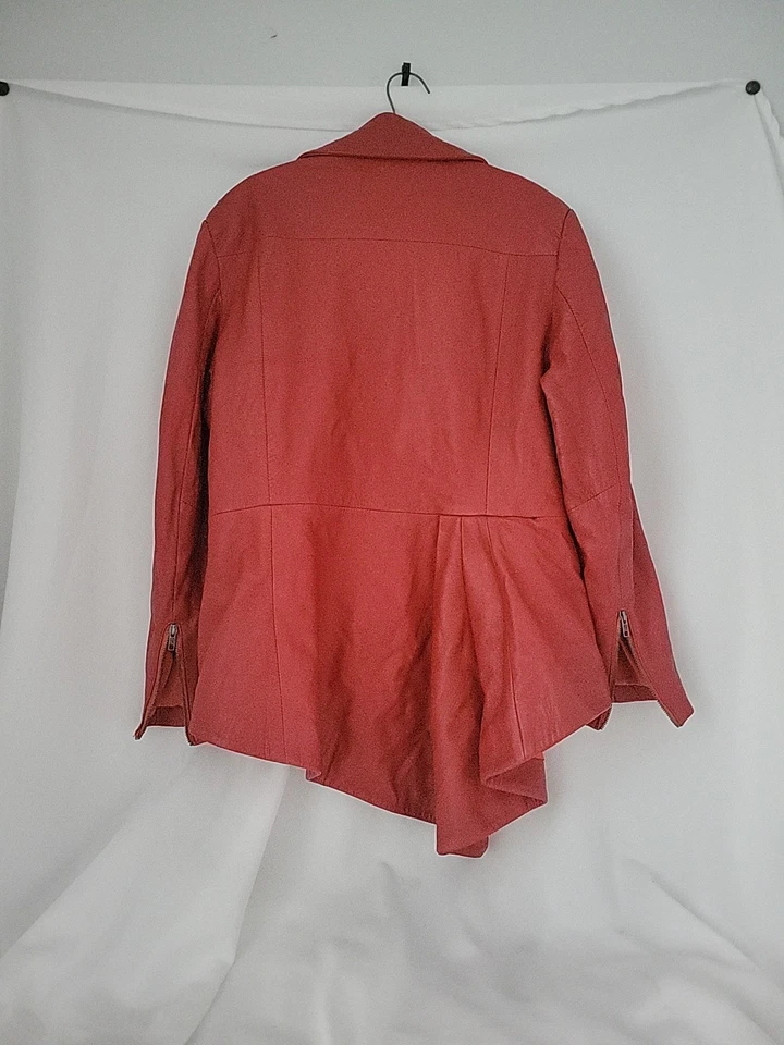 Vintage Red Leather Factory Extreme Womens 2x Jacket - Image 2 of 4