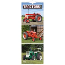 BrownTrout,  Tractors Slim 2026 Wall Calendar, 7'' X 12'', 12-Month Calendar wit