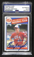1985 TOPPS Cory Snyder Signed/Autographed Card #403 Team USA PSA/DNA 203891