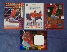 TJ Friedl 4 RC Lot - 2 Autos, Select Patch /99, & Optic Pink Velocity /249