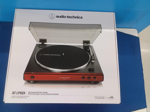 AUDIO-TECHNICA AT-LP60X Vollautomatischer Plattenspieler mit Riemenantrieb...