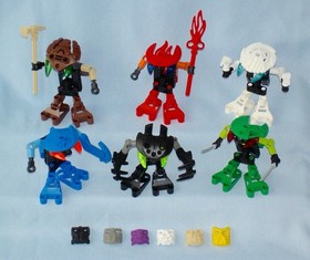 2002 Lego Bionicle BOHROK VA (8550-8555) - 100% Complete with Posters + Boxes