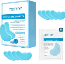 Hydrogel Eye Patches with Collagen & Hyaluronic Acid - Under Masks for... 