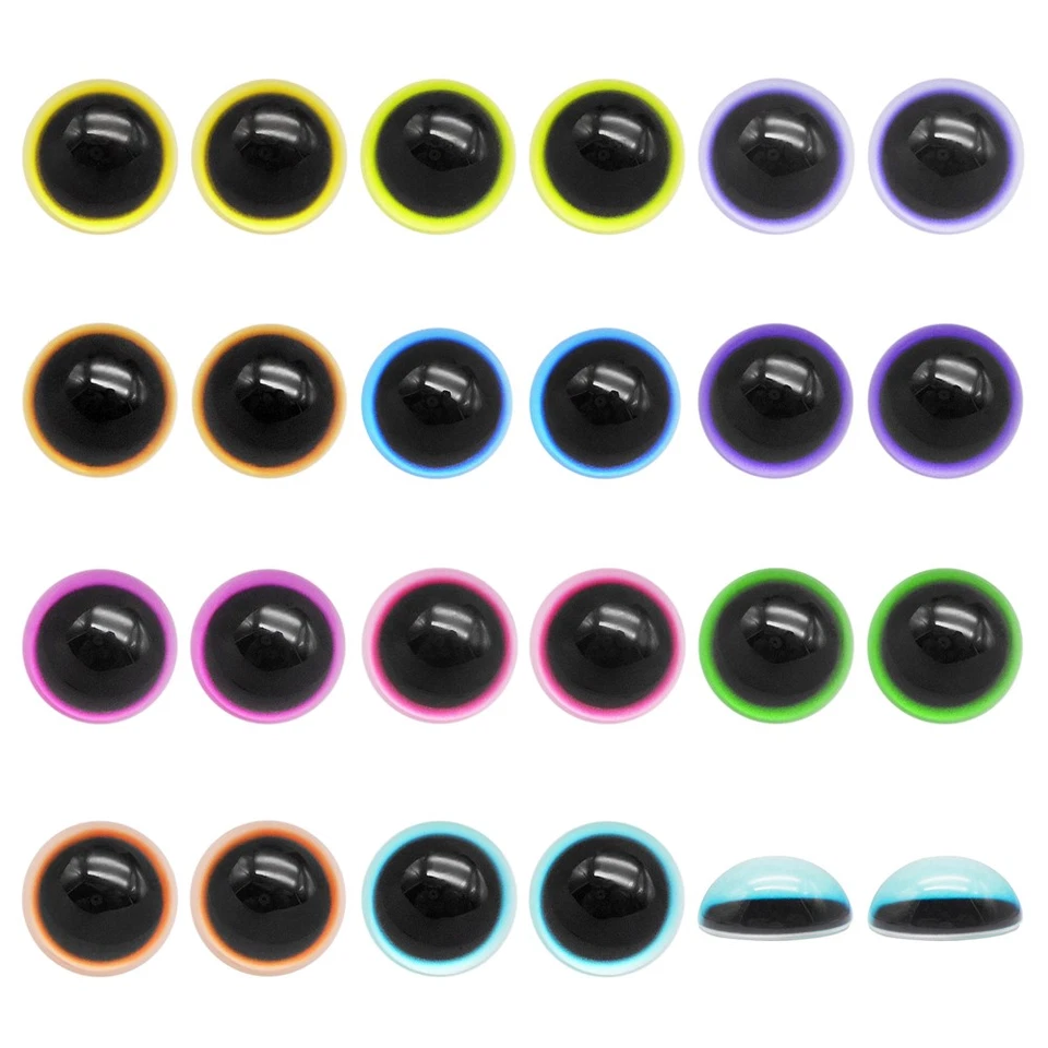 Glass Animal Eyes Hemisphere Ball Eyes Cabochons for DIY Plush Doll Toy Making - Image 3 of 4